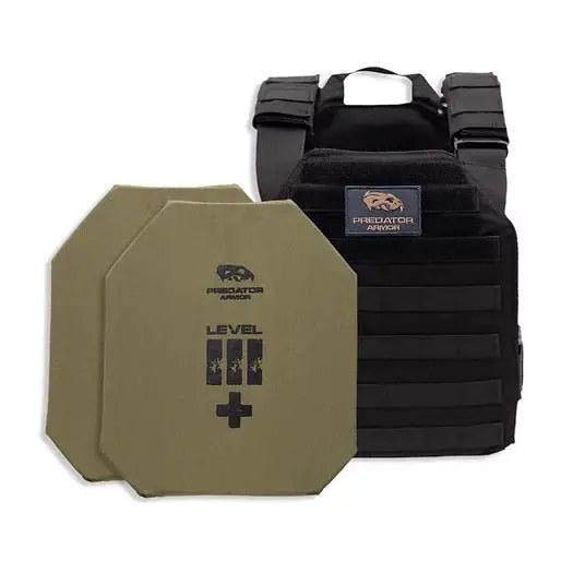 Predator Armor Level Iii+ Shooters Cut Plate Carrier Package 1