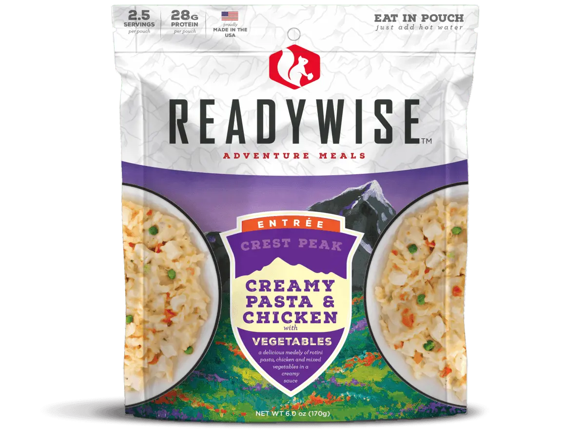 Readywise 6 Ct Case Crest Peak Creamy Pasta & Chicken 1