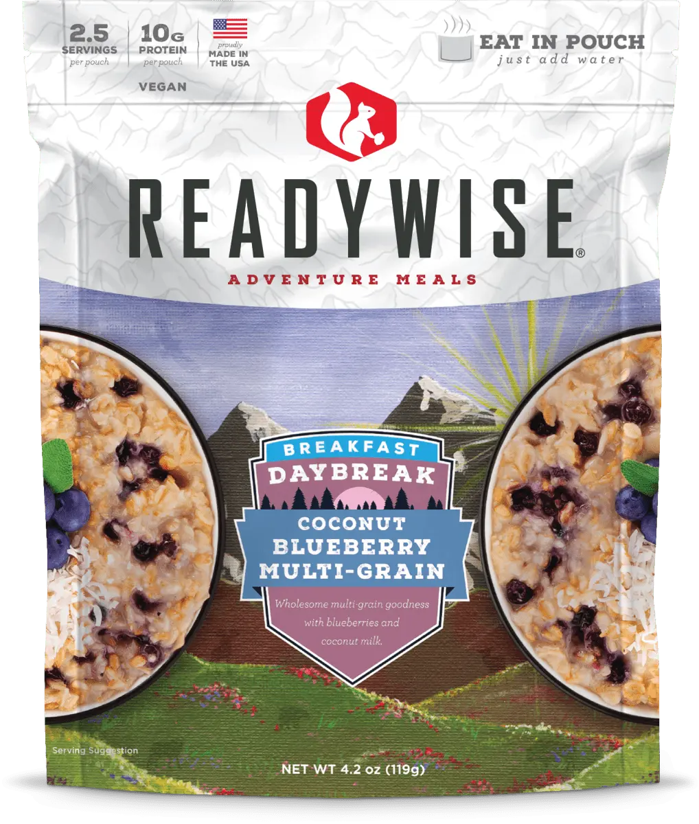 Readywise 6 Ct Case Daybreak Coconut Blueberry Multi-Grain 1