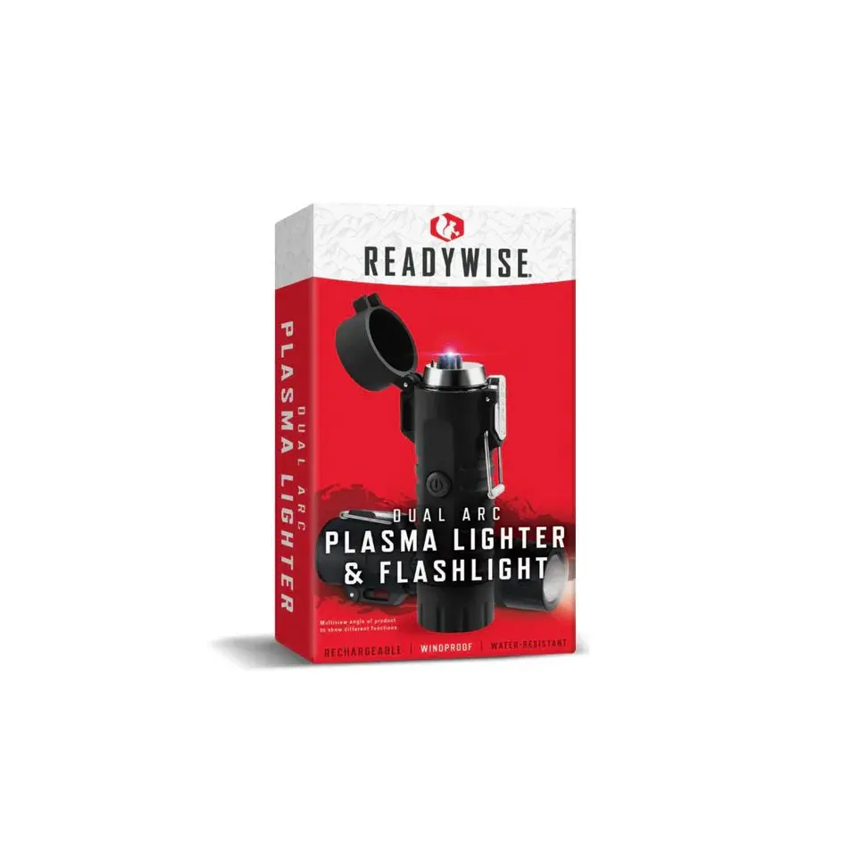 Readywise Plasma Lighter With Flashlight (Rechargable) 1
