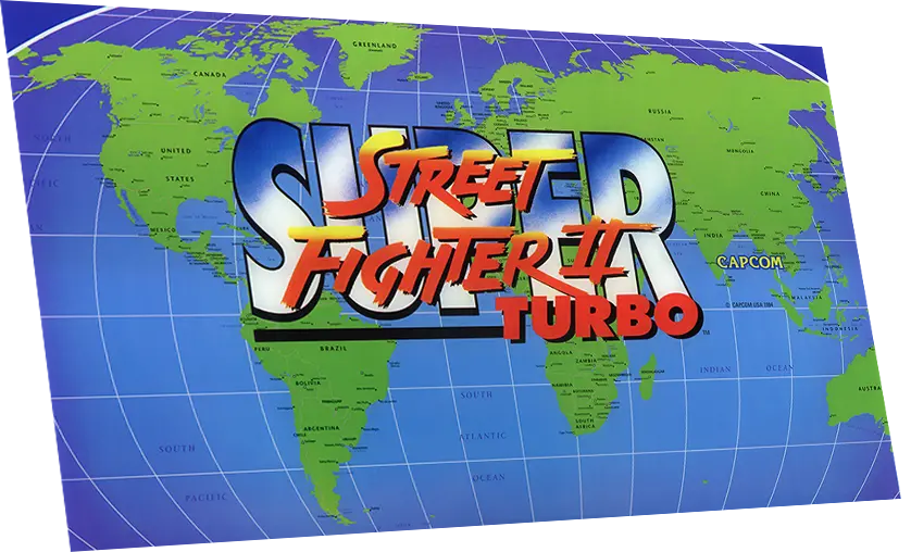 Big Blue Super Street Fighter 2 Turbo Marquee 1
