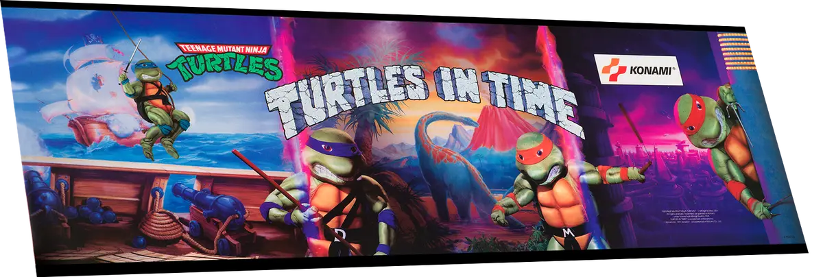 Turtles In Time Marquee (Full Size Cabinet) 1