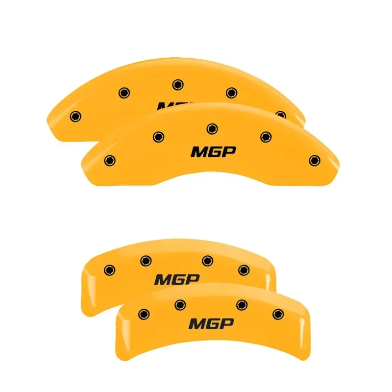 Mgp 4 Caliper Covers Engraved Front & Rear Mgp Black Finish Silver Char 2006 Lincoln Mark Lt 1