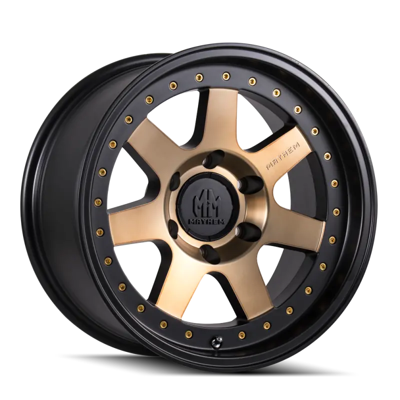 Mayhem Prodigy Wheel – 20×9, 6×139.7 Bolt Pattern, Zero Offset, 106Mm Hub Bore, Matte Black With Bronze Tint 1