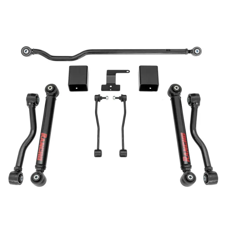 Rancho Short-Arm Front And Rear Suspension System For 2018–2020 Jeep Wrangler – Box Two Components 1