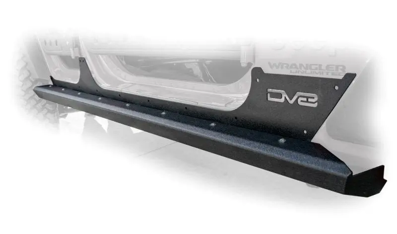 Dv8 Off-Road Rocker Guards With Integrated Rock Skins – Heavy-Duty Steel, Designed For 2018+ Jeep Wrangler Jl 4-Door Models 1