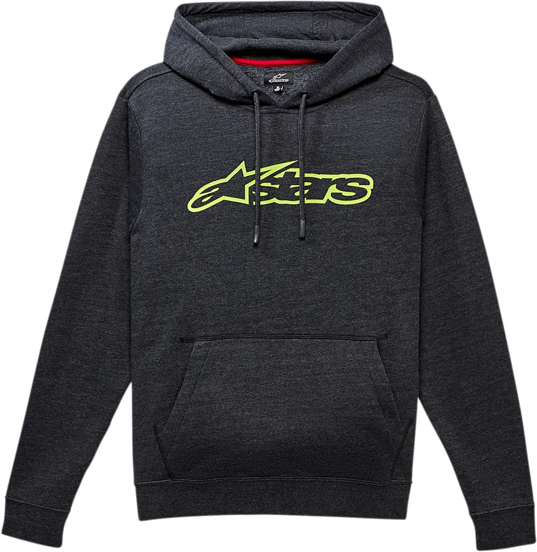 Alpinestars Blaze Hoodie – Charcoal Heather With Green Accents, Size Xl (Sku 1037531131815Xl) 1