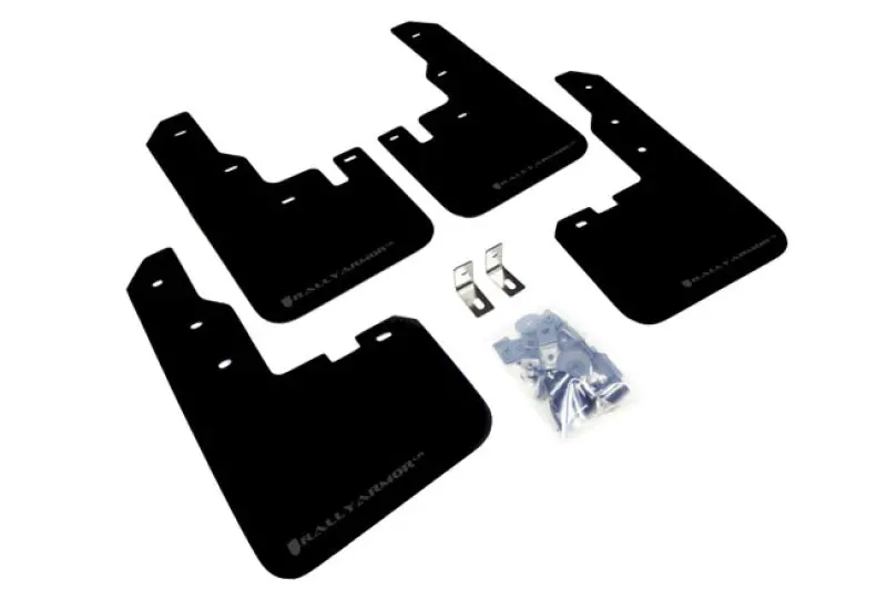 Rally Armor Ur-Series Mud Flaps — Black With Grey Logo — 2013–2016 Toyota Rav4 1