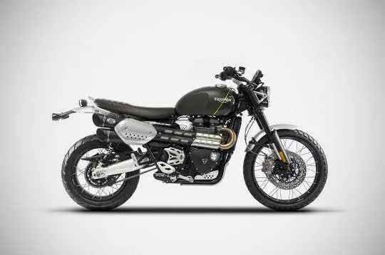 Zard Slip-On Exhaust System With Decat Kit For 2019–2020 Triumph Scrambler 1200 1