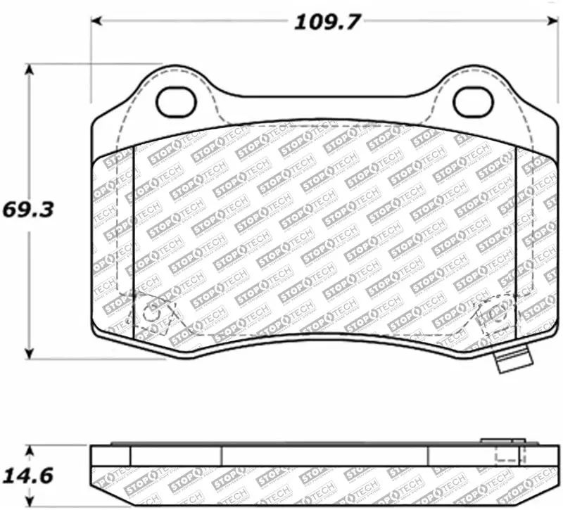 Stoptech Street Select Front Brake Pads – High-Performance Street Compound 1
