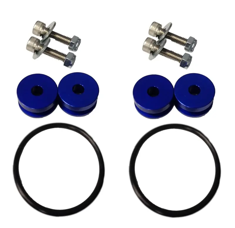 Torque Solution Universal Billet Bumper Quick Release Kit Universal Blue 1