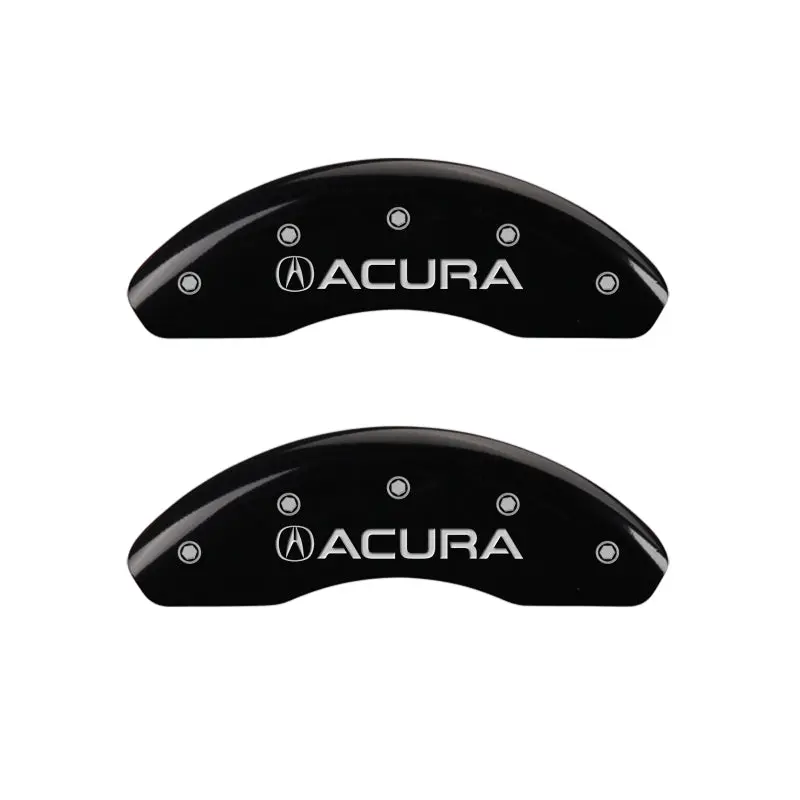Mgp Engraved Brake Caliper Covers — Front & Rear — For Acura Nsx (Black Finish With Silver Accent) 1