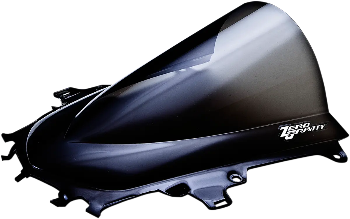 Zero Gravity Double Bubble Windscreen – Dark Smoke Tint, Fits Yamaha R1 (2016–2024, Part #16-542M-19) 1
