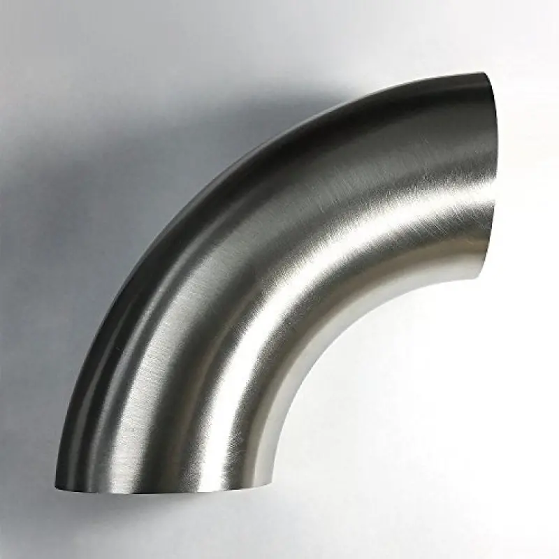 Stainless Bros 3.5" Od Mandrel-Bent 90° Elbow – 1.5D Bend Radius, 3.5" Centerline Radius, No Straight Legs 1