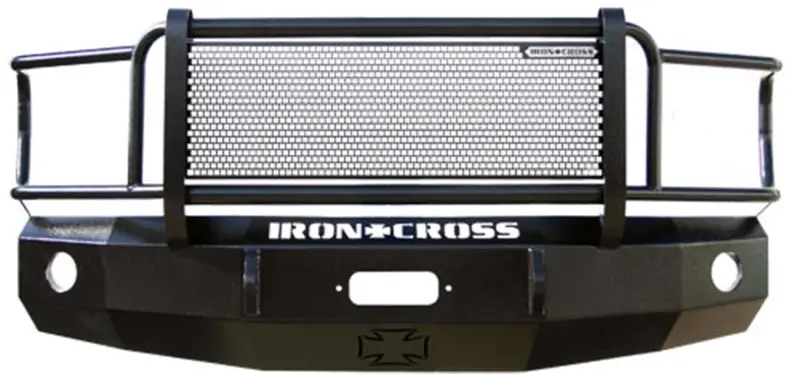 Iron Cross Heavy-Duty Grill Guard — Front Bumper Protector — For 1997–2003 Ford F-150 (Gloss Black Finish) 1