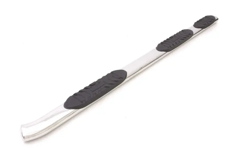 Lund Polished Stainless Steel Oval Nerf Bars For 1999–2013 Chevy Silverado 1500 Extended Cab (6.5-Foot Bed) – 5-Inch Drop 1
