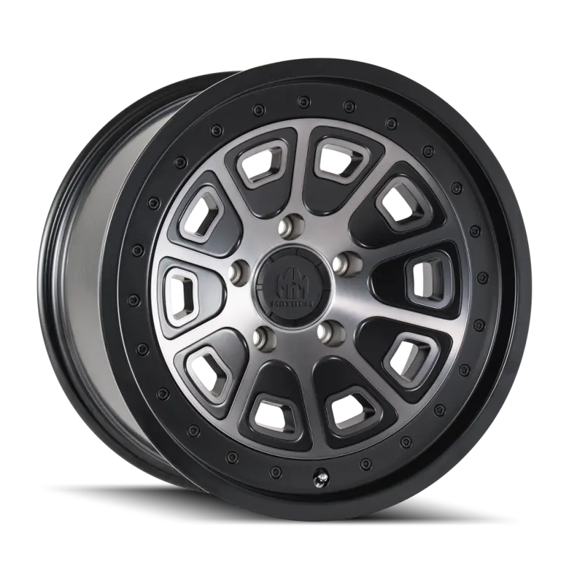 Mayhem Flat Iron 17X9 Wheel – 5X127 Bolt Pattern, -12Mm Offset, 78.1Mm Hub Bore, Matte Black With Dark Tint 1