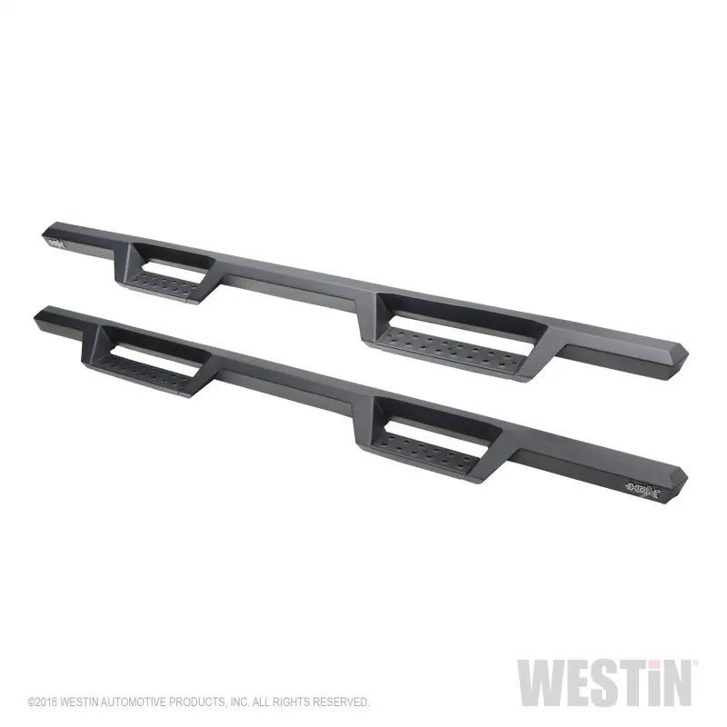 Westin Textured Black Drop Step Nerf Bars For 2019 Chevrolet Silverado & Gmc Sierra 1500 Crew Cab 1