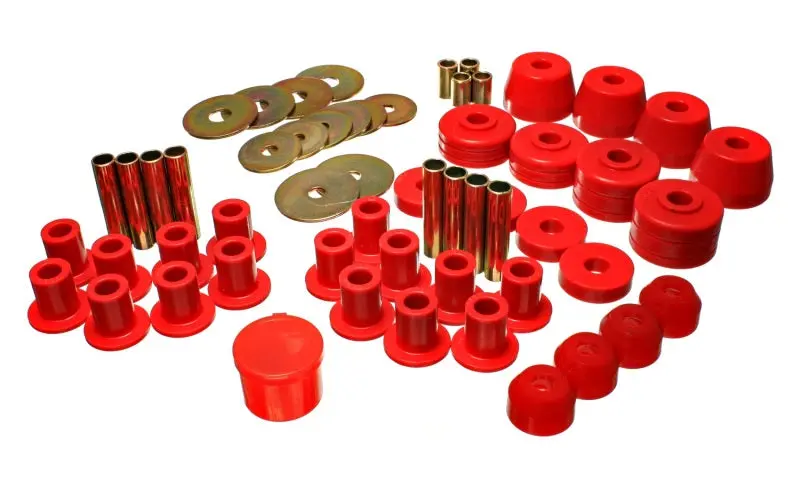 Energy Suspension Red Hyper-Flex Master Bushing Kit For 1972–1985 Dodge & Plymouth ½-Ton And ¾-Ton Pickup Trucks 1
