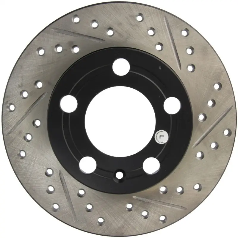 Stoptech Sport Brake Rotor – Slotted And Drilled Design For Enhanced Cooling And Bite 1