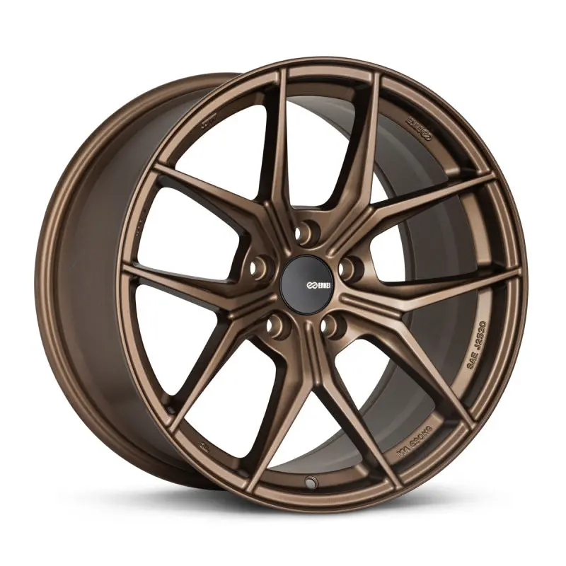 Enkei Tsr-X Gloss Bronze Alloy Wheel – 18X9.5", 5X114.3Mm, 38Mm Offset, Bold Polished Lip 1