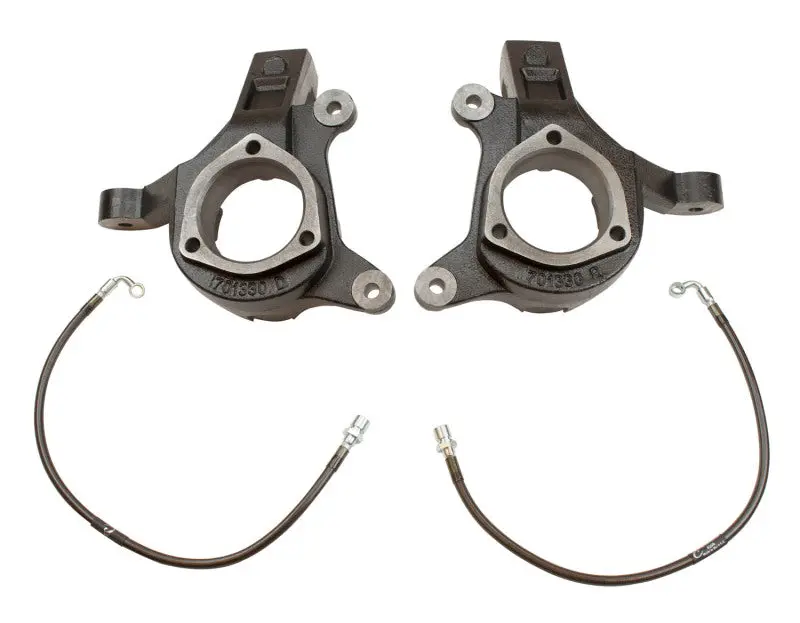 Maxtrac 3-Inch Front Lift Spindle Kit For 2007–2016 Gm C1500 2Wd Trucks – Includes Dot-Compliant Extended Brake Lines 1