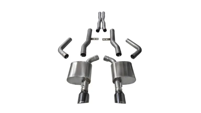 Corsa Xtreme Cat-Back Exhaust For 2015–2016 Dodge Charger Srt, Scat Pack & R/T 6.4L – Black Finish 1