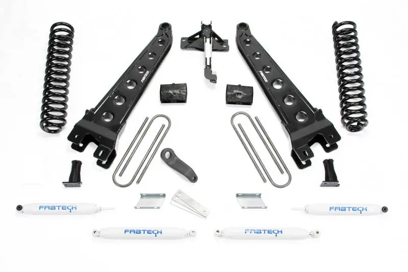 Fabtech 6-Inch Radius Arm Lift System – Includes Performance Shocks For 2017–2019 Ford F-250/F-350 4Wd Gas Models 1