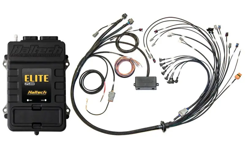 Haltech Elite 2500 Ecu Kit With Terminated Harness For Ford 5.0L Coyote – Includes Ev1 Injector Connectors & Early Cam Solenoid Support 1