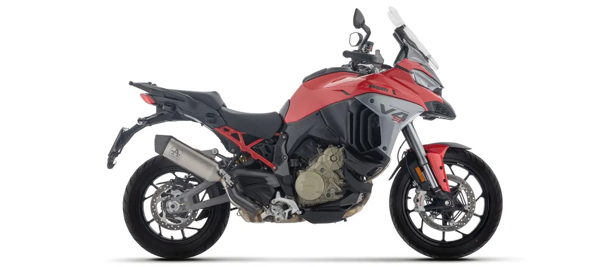 Arrow Racing Exhaust Silencers Compatible With 2025+ Ducati Multistrada V4, V4S, Pikes Peak & Rs 1
