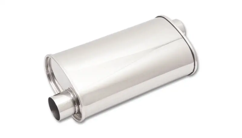 Vibrant Streetpower Oval Muffler – 5" X 9" X 15" Body, 3" Offset Inlet/Outlet 1