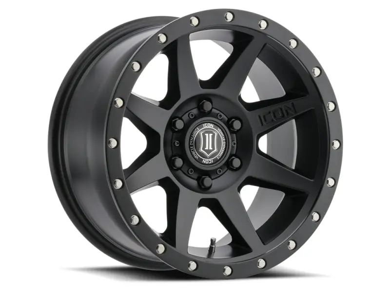 Icon Rebound 17X8.5 Wheel – 6X5.5 Bolt Pattern, 0Mm Offset, Satin Black Finish 1