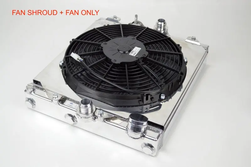 Csf Aluminum Fan Shroud With 12-Inch Spal Electric Cooling Fan For Honda Civic 1