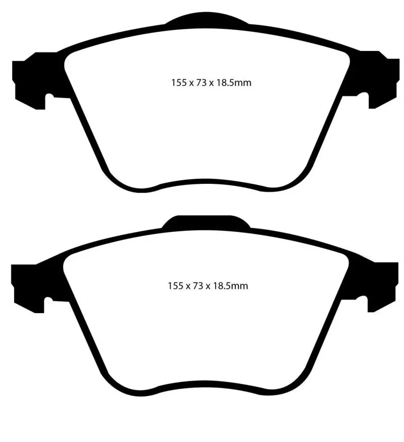 Ebc Ultimax2 Front Brake Pads For 2007–2013 Mazda 3 (2.3L Turbo) 1