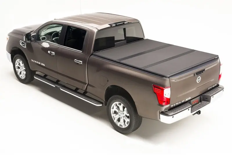 Extang Solid Fold 2.0 Hard Tonneau Cover For 2017–2019 Nissan Titan Long Bed (8') – No Rail System Required 1