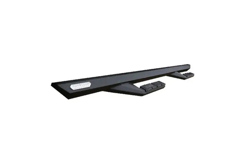 Iron Cross Matte Black 80-Inch Sidearm Running Boards 1