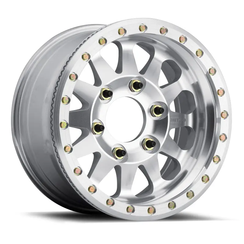 17X9 Raw Machined Beadlock Wheel With -12Mm Offset, 6X135 Bolt Pattern, 87Mm Center Bore, Includes Bh-H24125 Hardware 1