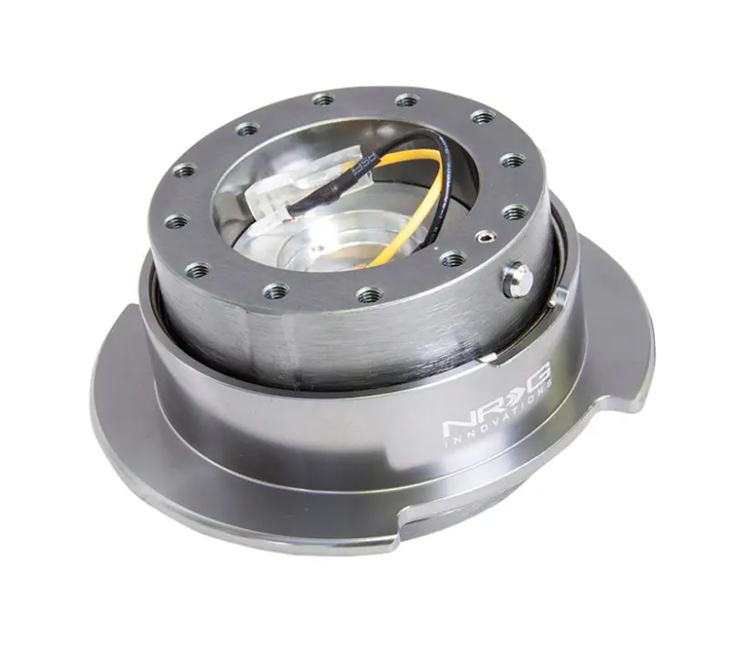 Nrg Quick Release Steering Hub Kit – Gen 2.5, Black Steering Wheel Ring With Gunmetal Center Ring 1