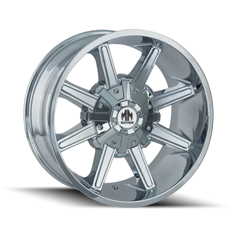 Mayhem Arsenal Chrome Wheel – 17×9 Inches, 8×165.1 Bolt Pattern, -12Mm Offset, 130.8Mm Hub Bore 1