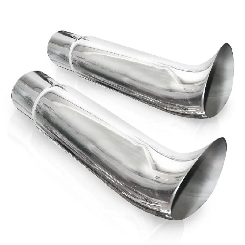 Stainless Works Elf Ear Exhaust Tips – 2.25-Inch Body Diameter, 2.25-Inch Inlet Id 1