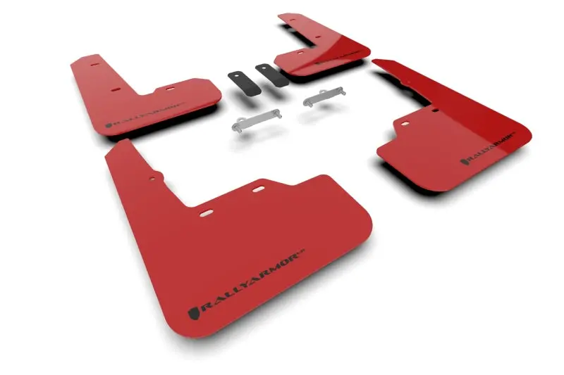 Rally Armor Ur Mud Flaps – Red Finish With Black Logo For 2022 Subaru Wrx 1