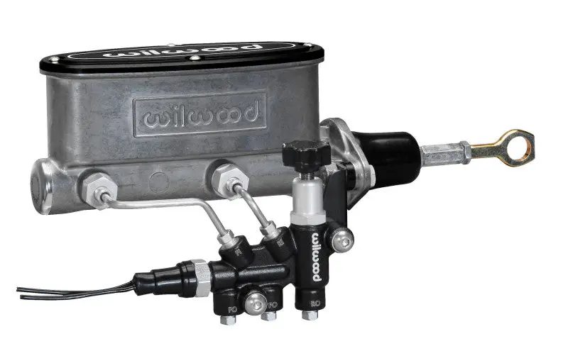 Wilwood Hv Tandem Master Cylinder Kit – Includes Left-Hand Bracket And Proportioning Valve, 7/8-Inch Bore With Pushrod – Designed For Early Mustangs 1