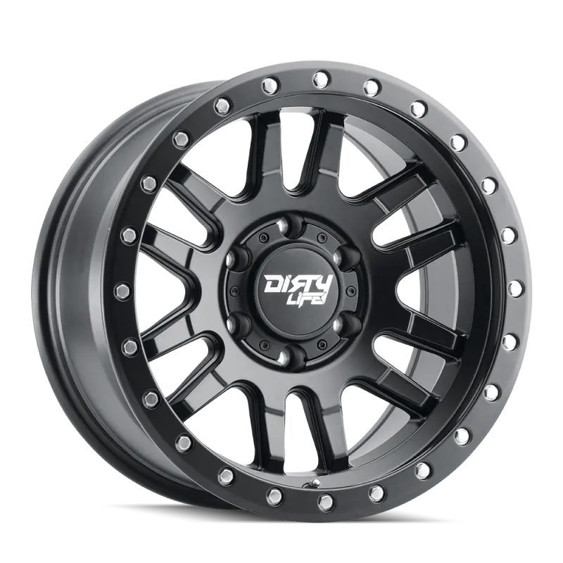 Dirty Life Canyon Pro Matte Black Beadlock Wheel – 17X9", 6X139.7Mm Bolt Pattern, -12Mm Offset, 106Mm Hub Bore 1