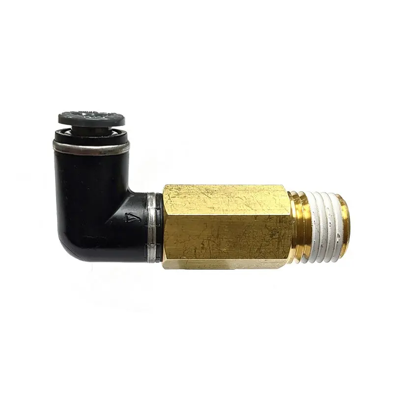 Ridetech Extended 1/4-Inch Male-To-Male Compression Elbow Fitting 1