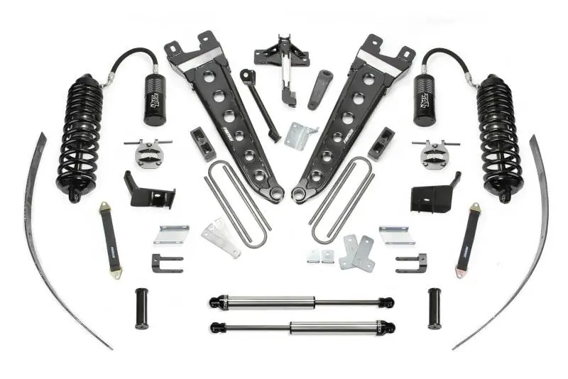 Fabtech 11-16 Ford F250 4Wd W/O Overload 8In Radius Arm System W/Dl 4.0 Coilovers & Rear Dl Shocks 1