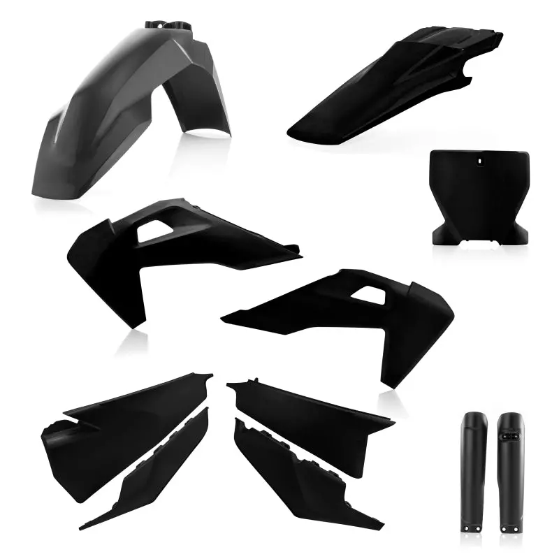 Acerbis Full Plastic Body Kit For 2019–2022 Husqvarna Tc/Fx/Fc Models & Tx300/Tx300I – Black 1