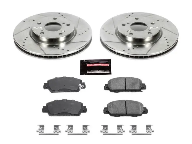 Power Stop Z23 Evolution Sport Brake Kit – Front Axle For 2013–2019 Honda Accord 1